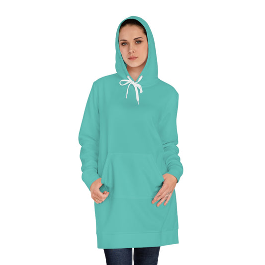 Womens Turquoise Hoodie Pajama Dress