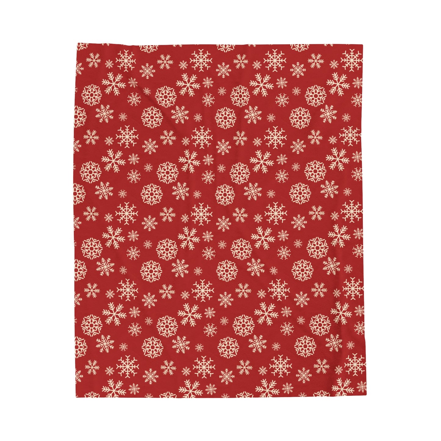 Frosted Snowflakes Velveteen Plush Blanket