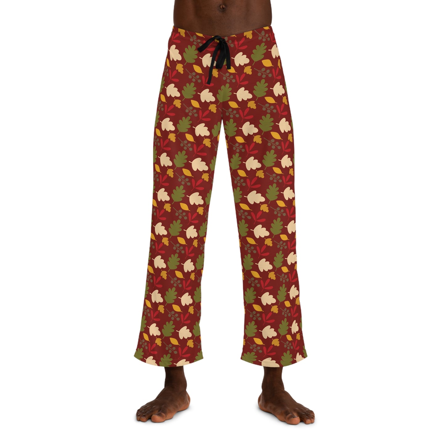 Mens Crisp Leaves Pajama Pants