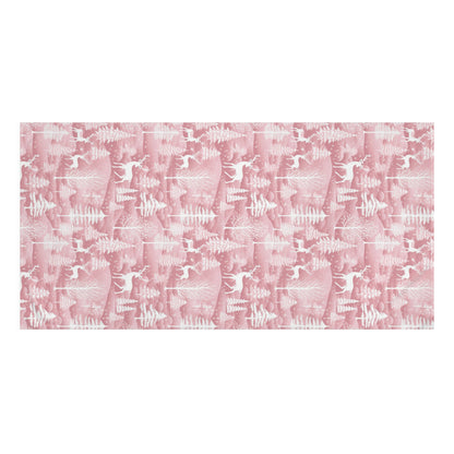 Pink Winter Wonderland Mink-Cotton Towel