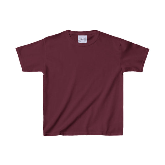 Kids Maroon Heavy Cotton Pajama Tee