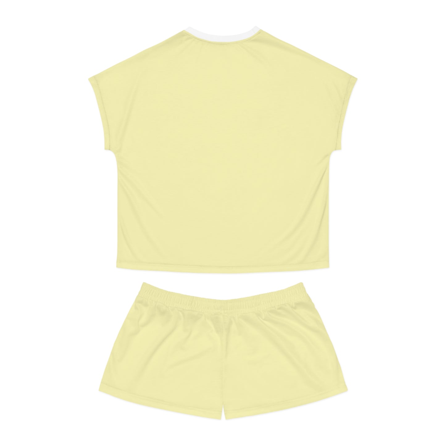 Womens Baby Yellow Short Pajama Set