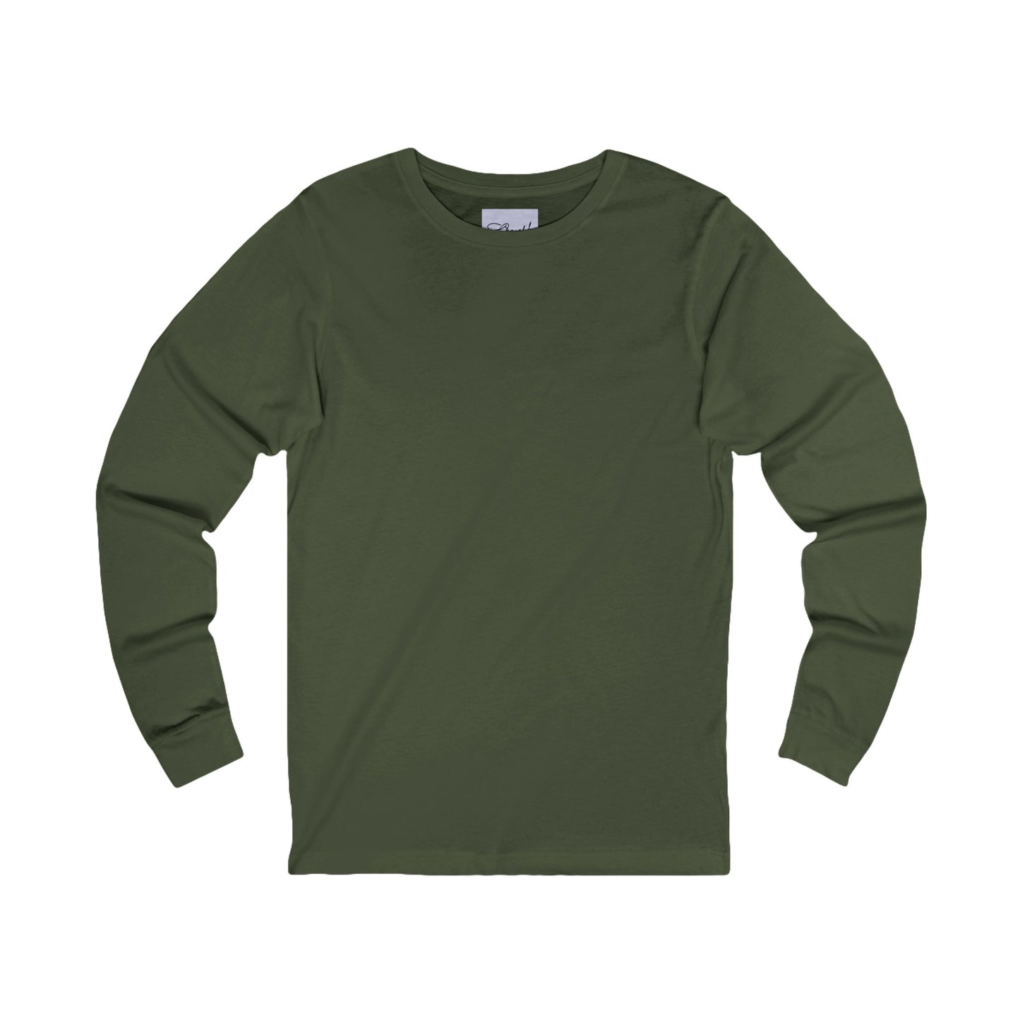 Unisex Green Long Sleeve Jersey Pajama Tee