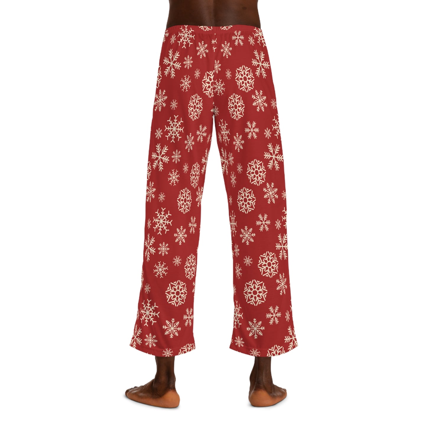 Mens Frosted Snowflakes Pajama Pants