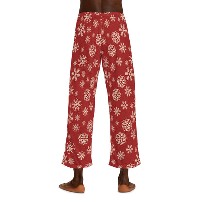 Mens Frosted Snowflakes Pajama Pants