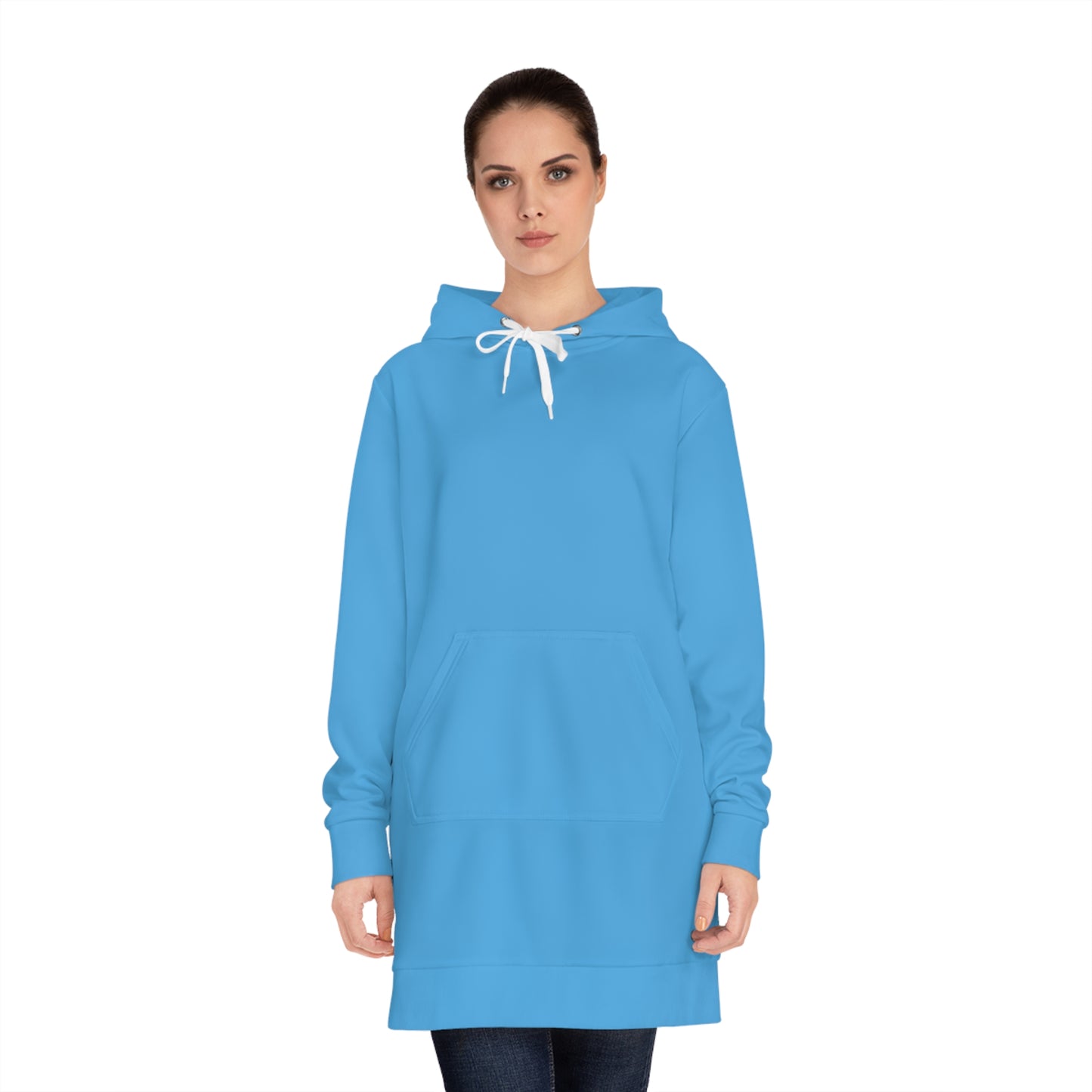 Womens Blue Sky Hoodie Pajama Dress