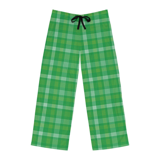 Mens Green Plain Pajama Pants