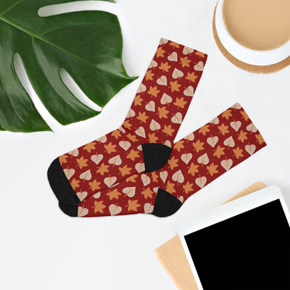 Fall Leaves Recycled Poly Socks