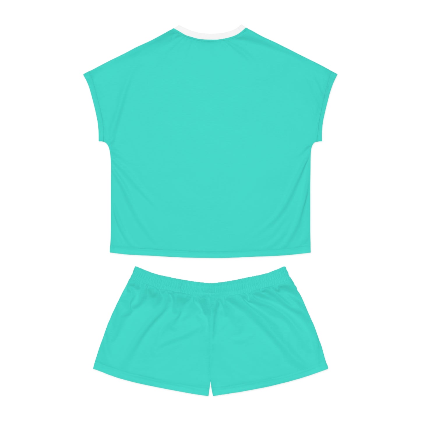 Womens Turquoise Short Pajama Set