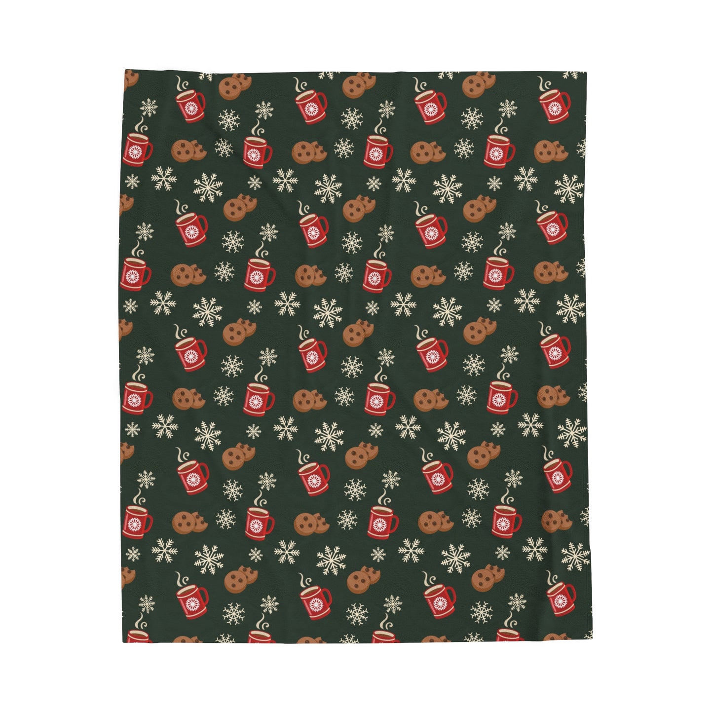 Christmas Morning Velveteen Plush Blanket