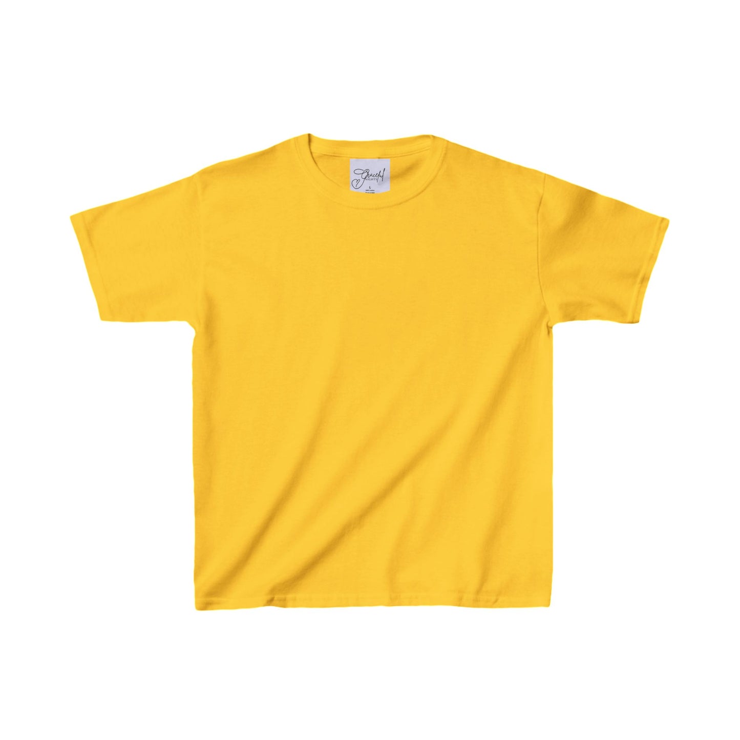 Kids Yellow Heavy Cotton Pajama Tee