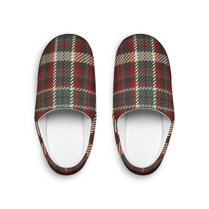 Mens Rustic Holiday Plain Indoor Slippers