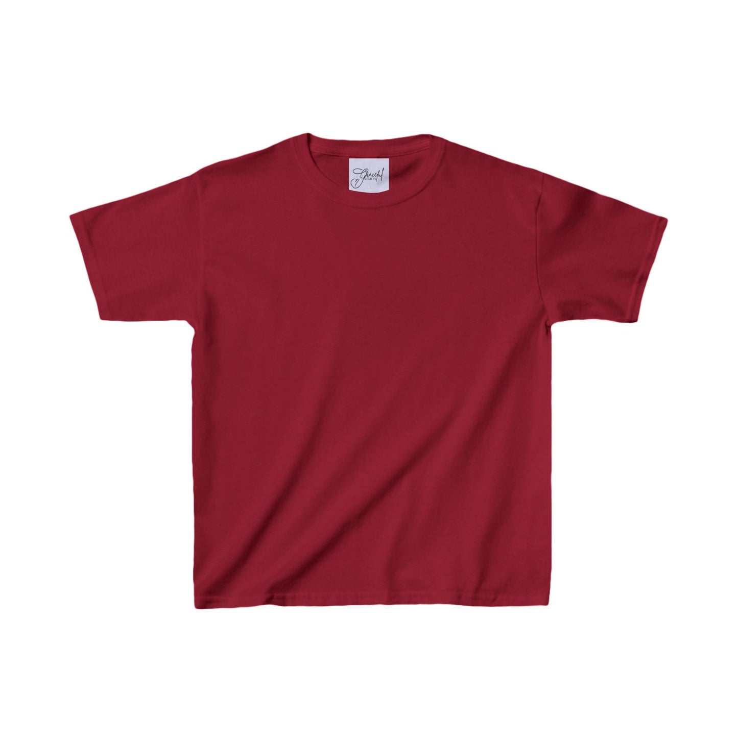 Kids Cardinal Red Heavy Cotton Pajama Tee