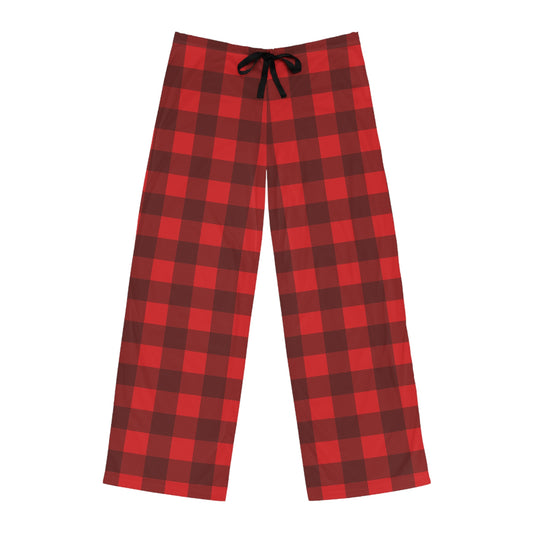 Mens Red Plain Pajama Pants