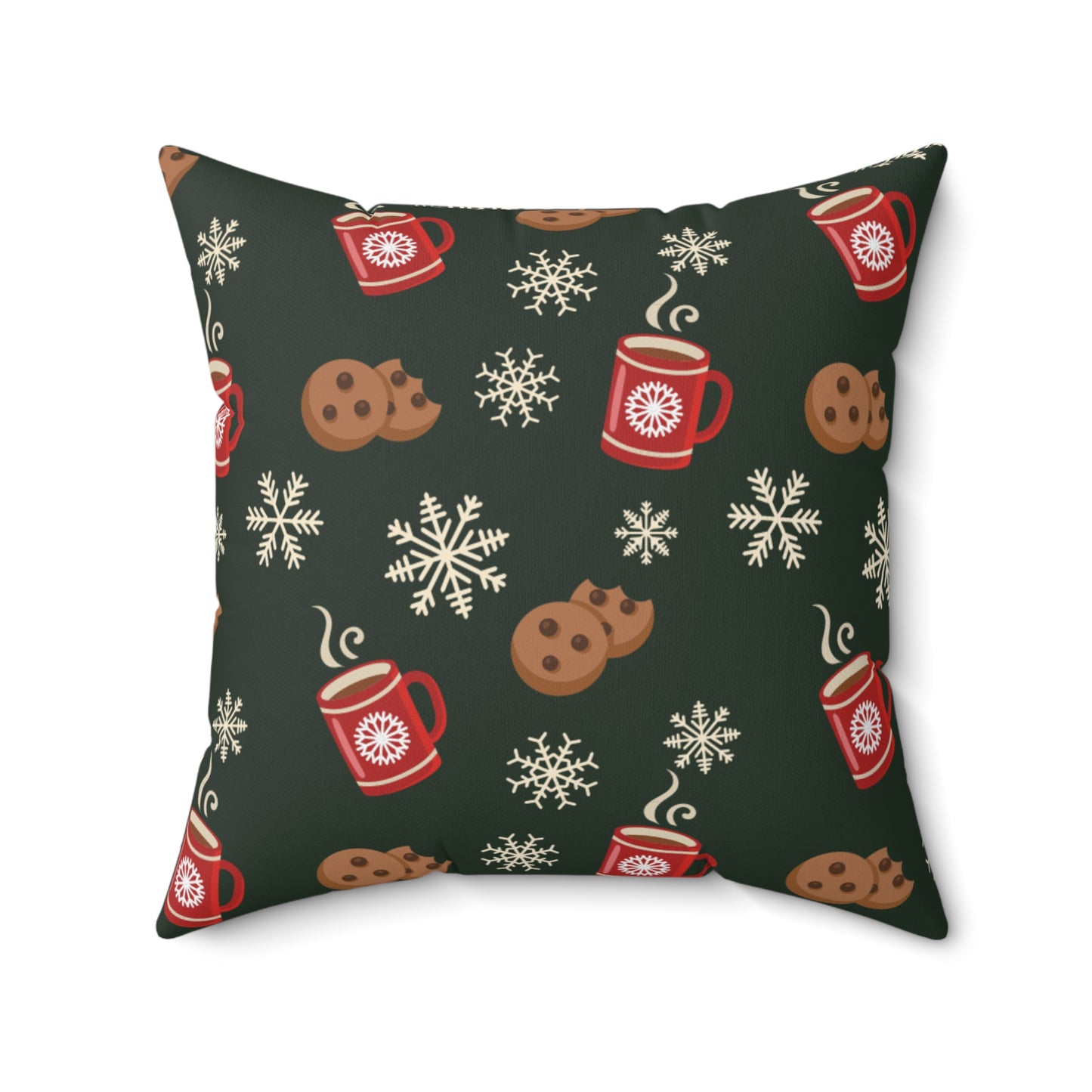 Christmas Morning Spun Polyester Square Pillow