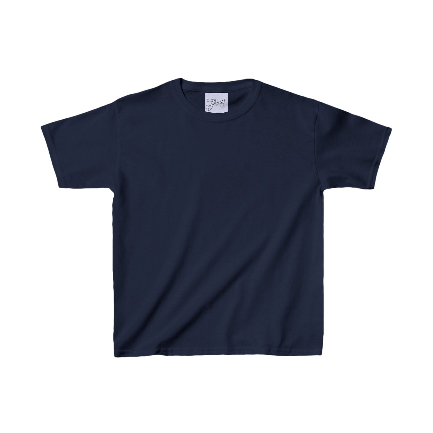 Kids Navy Blue Heavy Cotton Pajama Tee