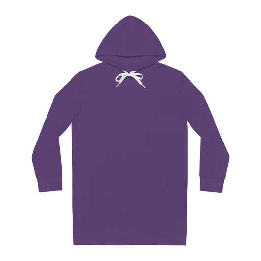 Womens Dark Purple Hoodie Pajama Dress