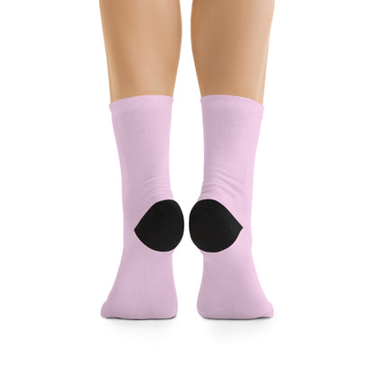 Baby Pink Recycled Poly Socks