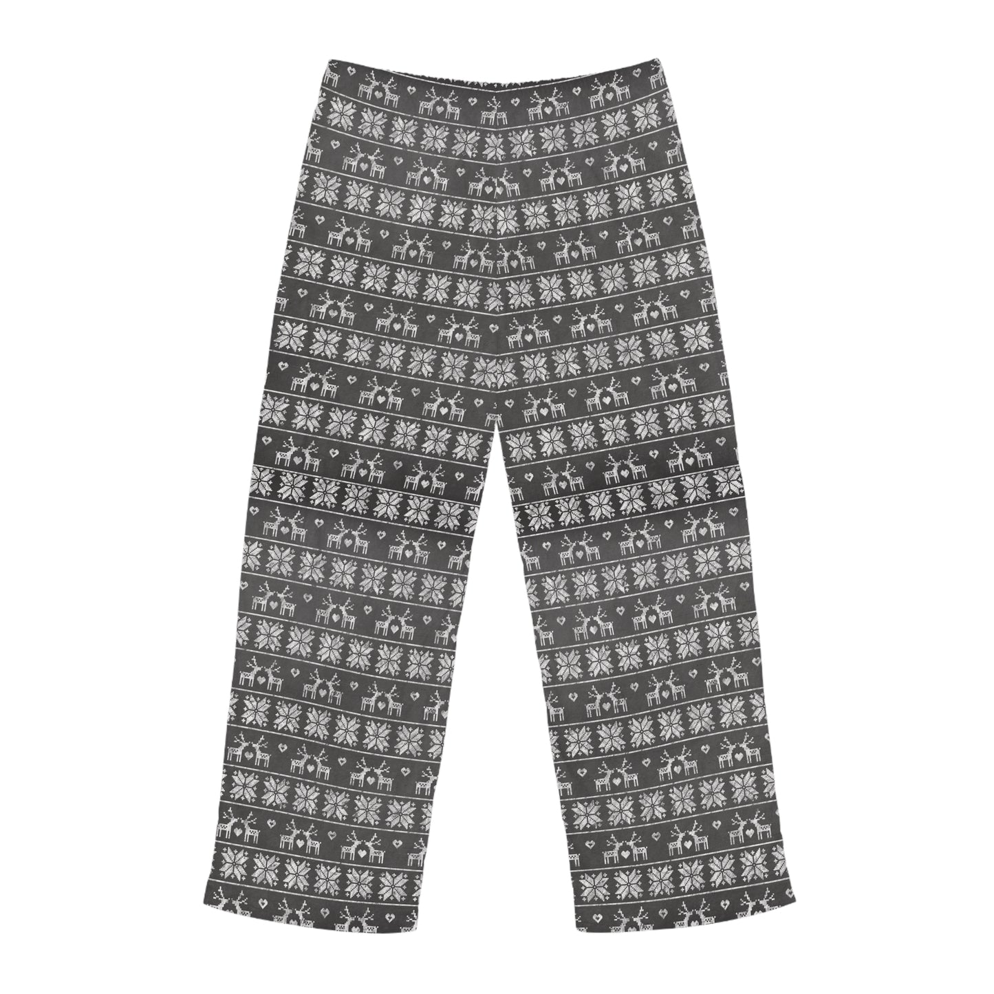 Mens Gray Festive Forest Pajama Pants