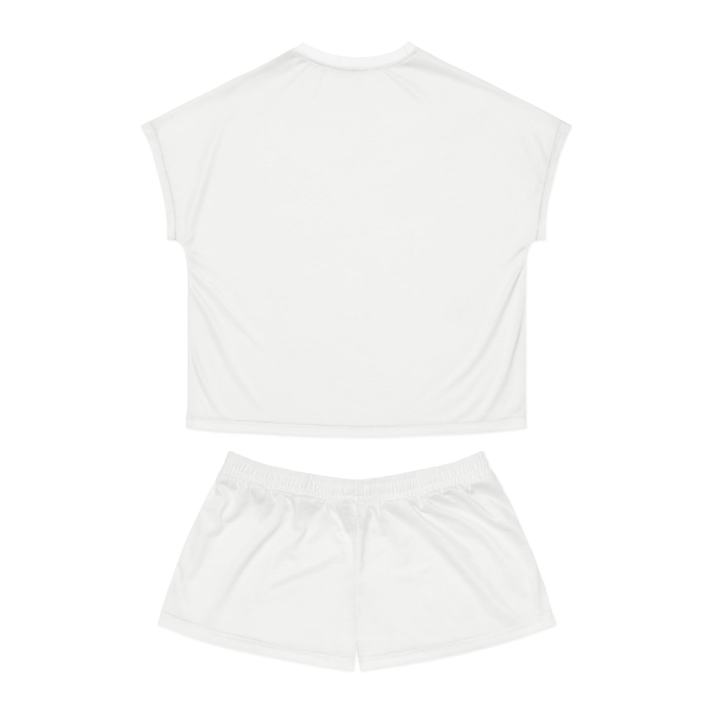 Womens White Short Pajama Set