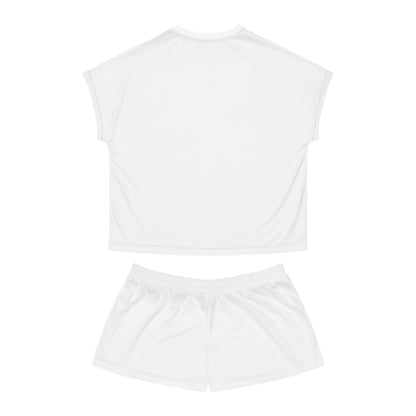 Womens White Short Pajama Set