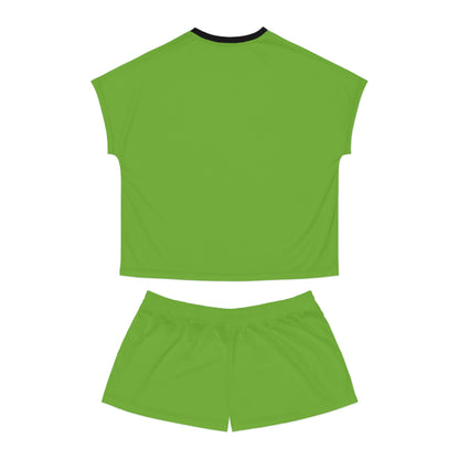 Womens Fresh Green Short Pajama Set