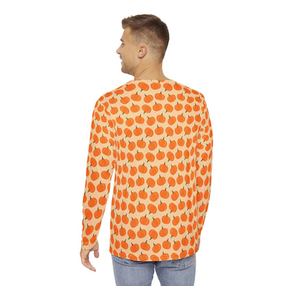 Mens Pumpkin Patch Dreams Long Sleeve Pajama Shirt