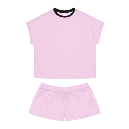 Womens Baby Pink Short Pajama Set