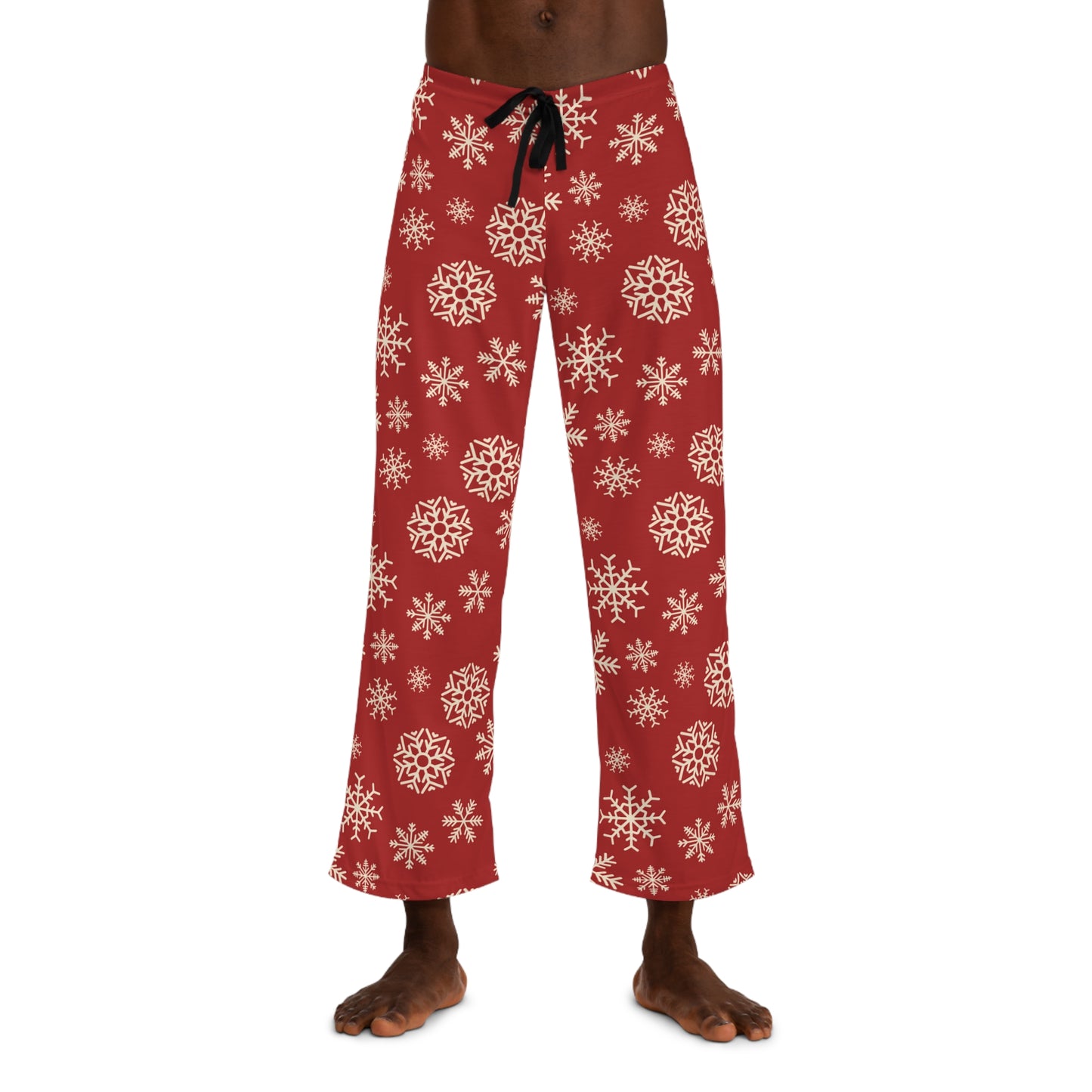 Mens Frosted Snowflakes Pajama Pants