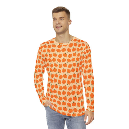 Mens Pumpkin Patch Dreams Long Sleeve Pajama Shirt