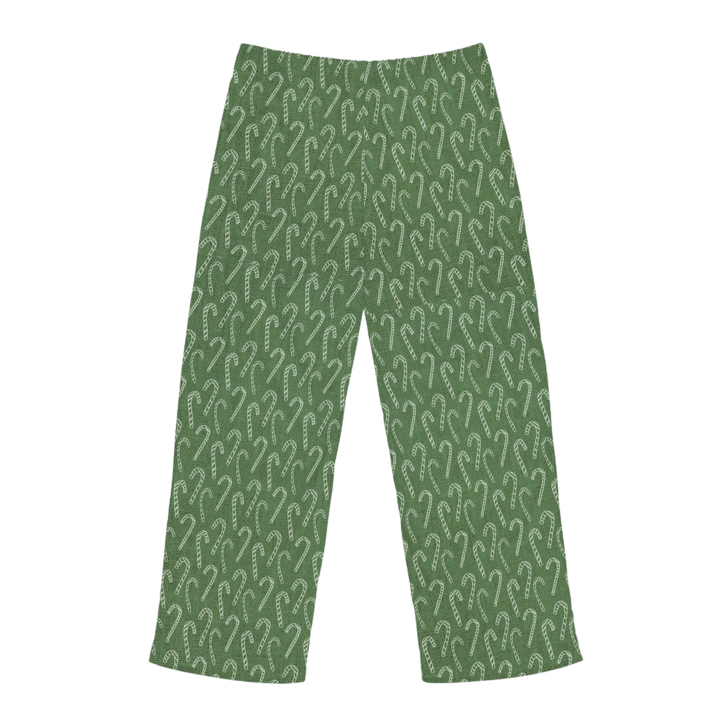 Mens Green Candy Cane Pajama Pants