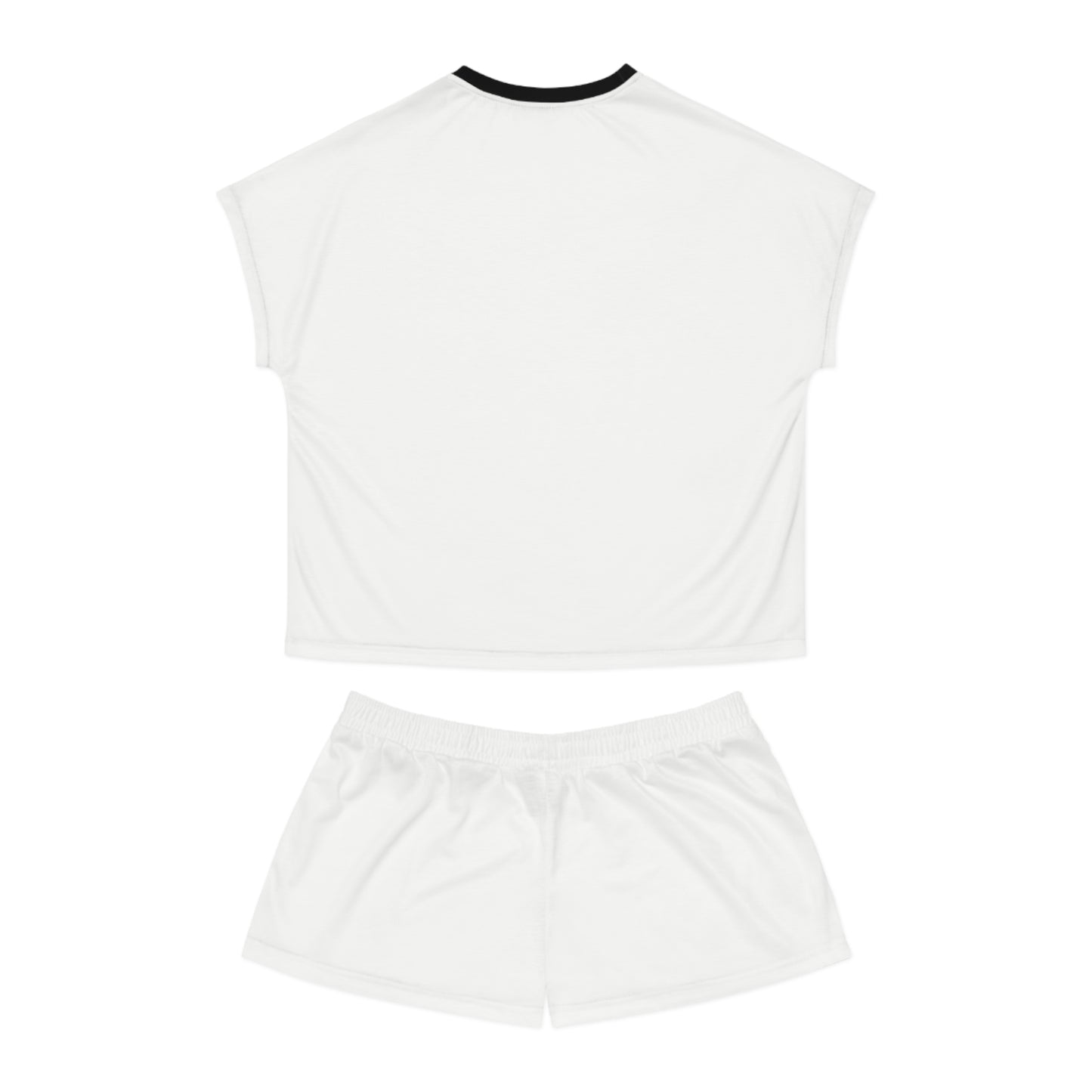 Womens White Short Pajama Set